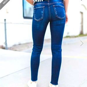 Flying Monkey High Rise Ankle Skinny Stretch Jean! Size 24